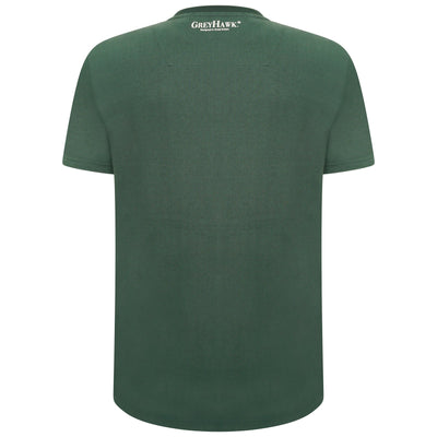 Extra-Tall Grey Hawk Essential Logo T-Shirt in Green RRP £29.99
