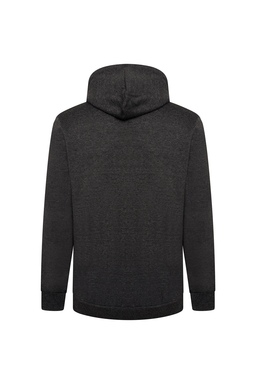 Grey Hawk Cotton Fleece Lined Zipped Hoodie in Charcoal RRP £65.99