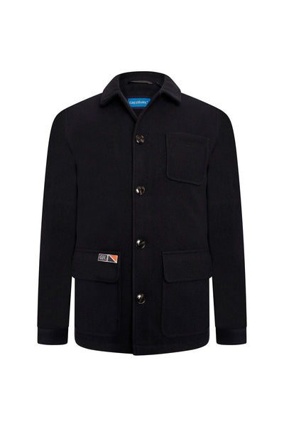 Extra-Tall Grey Hawk Workwear Style Jacket in Navy Peacoat RRP £99.99