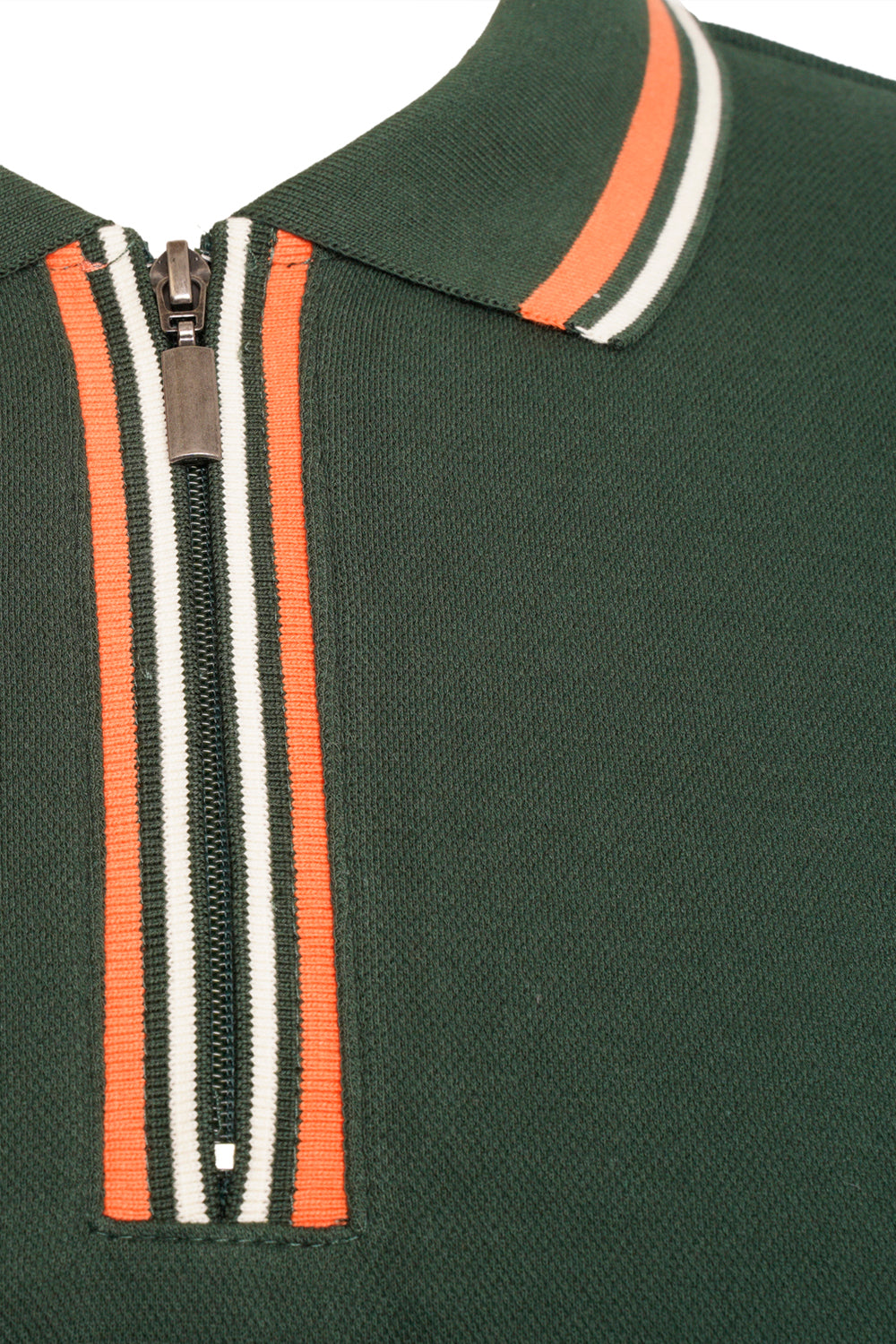 Extra-Tall Grey Hawk Polo Pique in Green with Taping RRP £49.50