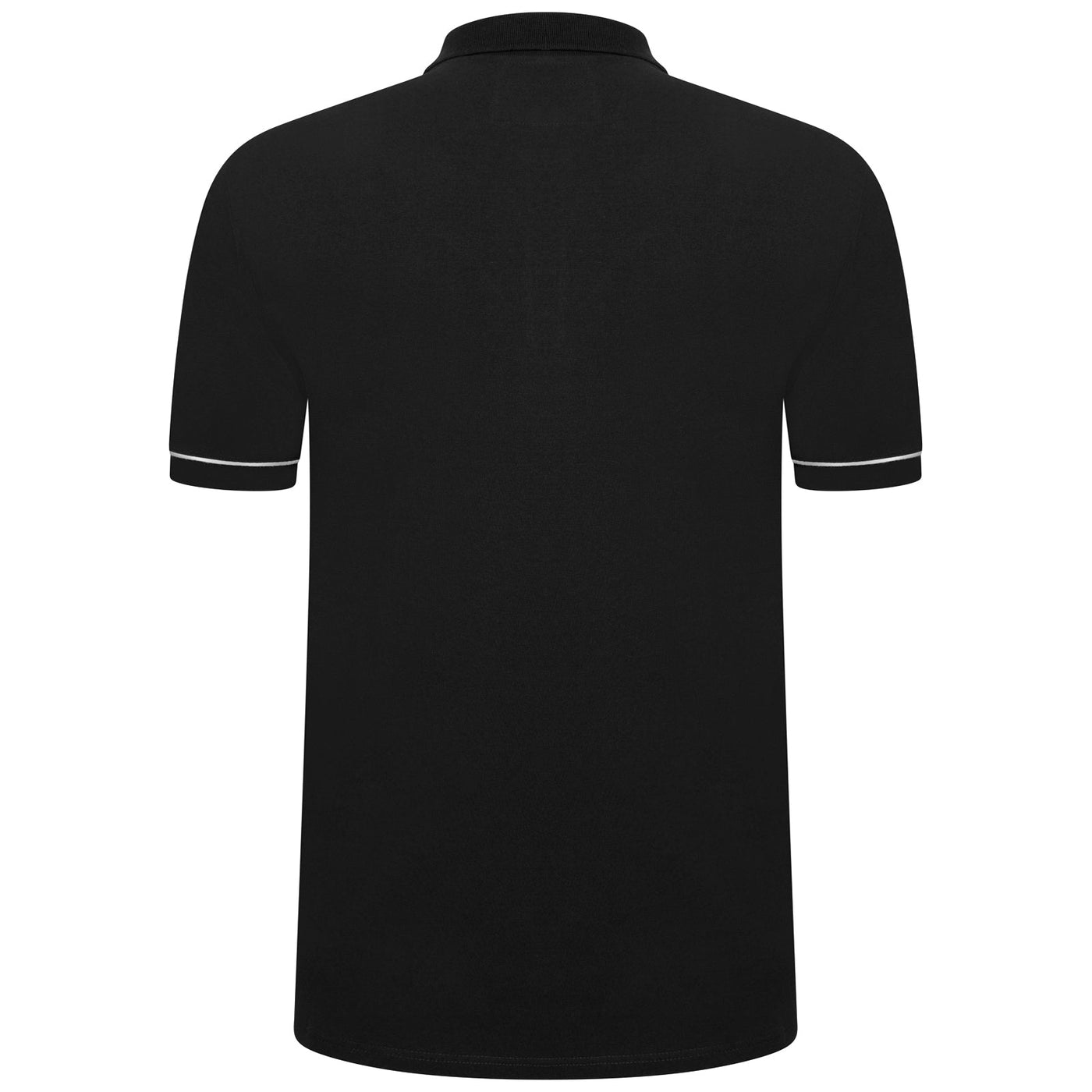 Extra-Tall Grey Hawk Smart Zip Neck Polo Shirt in Black RRP £49.50