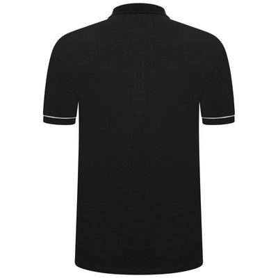 Extra-Tall Grey Hawk Smart Zip Neck Polo Shirt in Black RRP £49.50