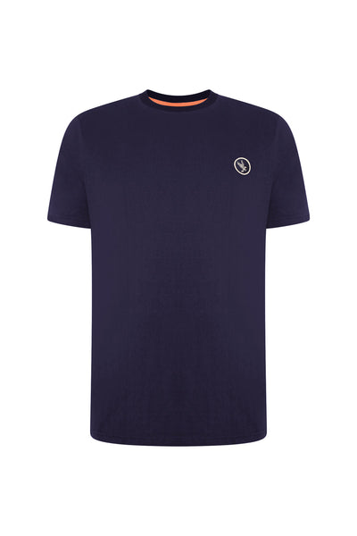 Extra-Tall Grey Hawk Essential Logo T-Shirt in Navy RRP £29.99