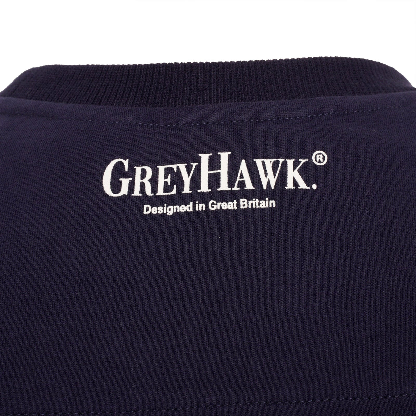 Extra-Tall Grey Hawk Essential Logo T-Shirt in Navy RRP £29.99