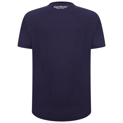 Extra-Tall Grey Hawk Essential Logo T-Shirt in Navy RRP £29.99