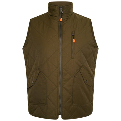 Grey Hawk Quilted Gilet in Khaki RRP £65