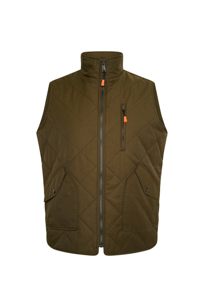 Grey Hawk Quilted Gilet in Khaki RRP £65